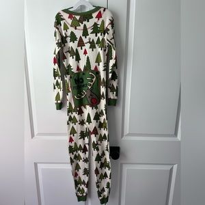 Lazy One "No Peeking" Moose Butt Flapjack Pajamas (Size 8)